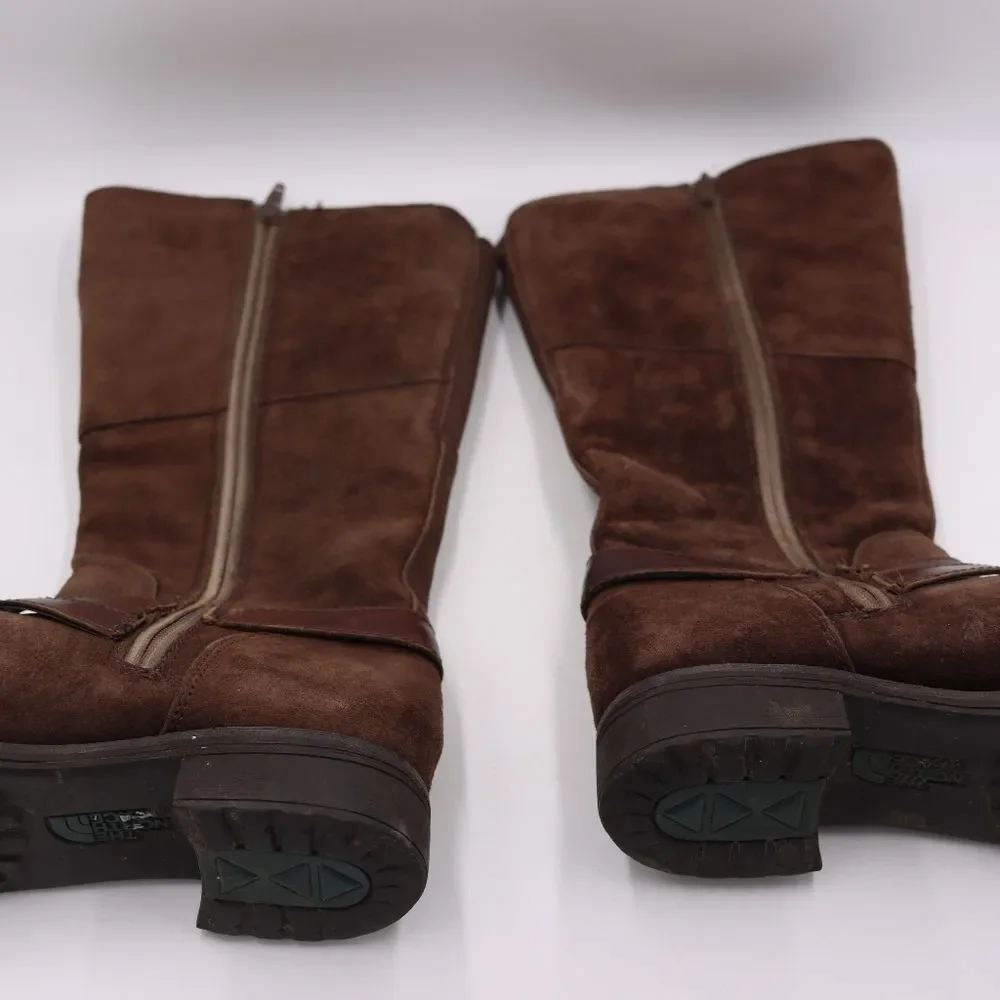 The North Face Primaloft Suede Insulated Mid-Calf Boots Brown Women's 6.5